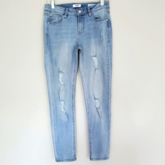 Kensie Denim - Kensie Distressed Effortless Ankle Midrise Jeans Size 4